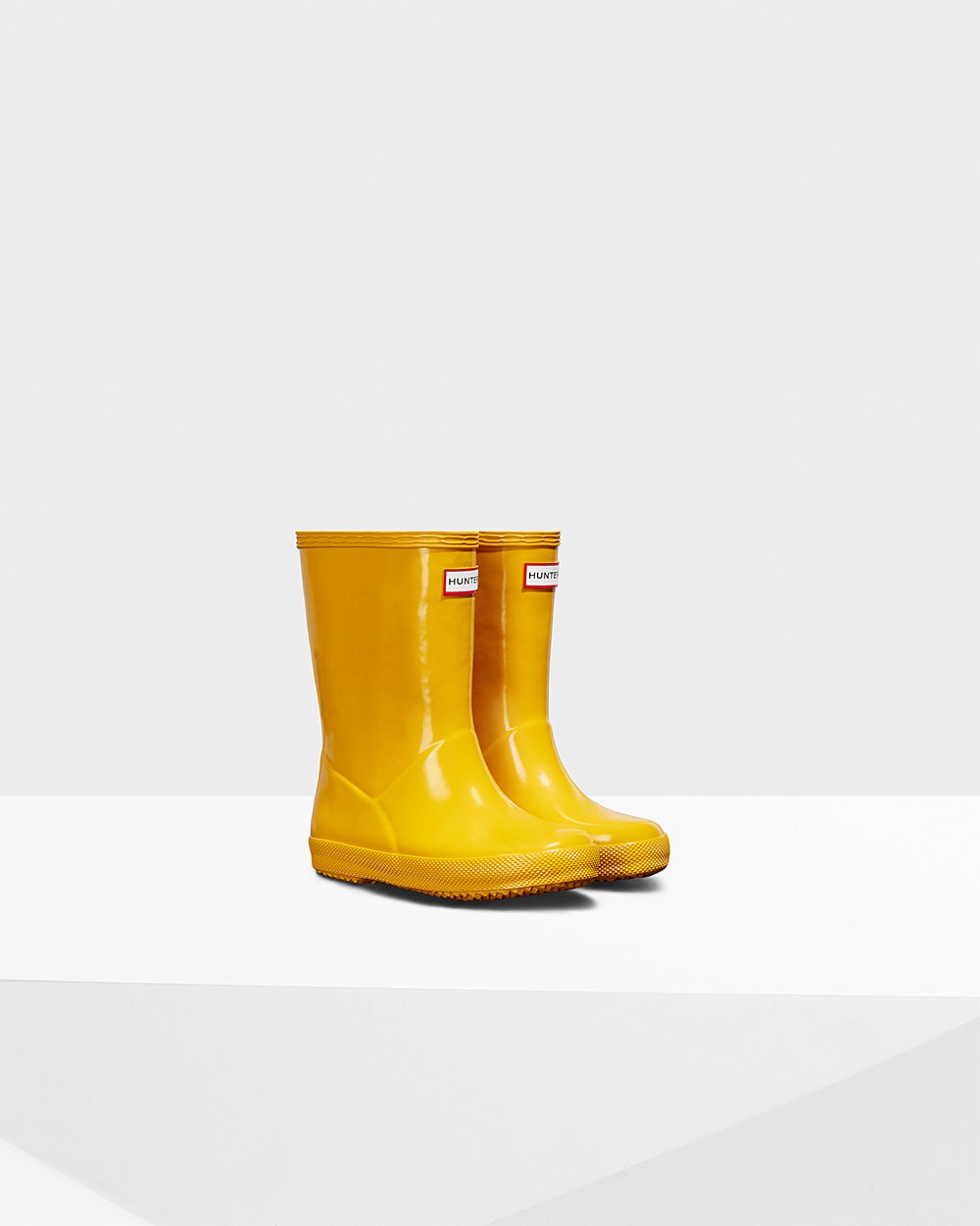 Botas De Agua Original First Classic Gloss Hunter Niños - Amarillos - 905143YWB